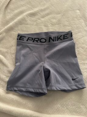 Nike Pro Women's Athletic Shorts in Light Gray